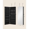 SONGMICS Mirror Jewelry Cabinet Armoire, Wall or Door Mounted Jewelry