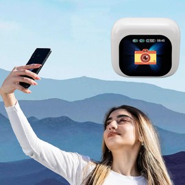 Wireless Earbuds Color Touch Screen Headphones, Noise Cancelling Stereo Sound Earbuds with Music Control, ANC, Easy Find for Smartphone Laptop