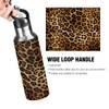 Peaom Retro Animal Leopard Print Water Bottle 20 oz Insulated