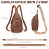 Sling Bag for Women Trendy Small Sling Backpack Crossbody Purse