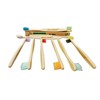 Set de Cepillos Dentales de bambú para Niños, 10 Piezas,