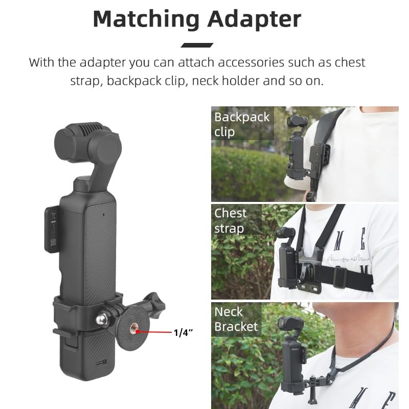OSMO Pocket 3 Expansion Adapter Frame with Dual Cold Shoe