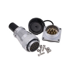 ZBLZGP WEIPU WS28 10 Pin Aviation Circular Power Electrical Connector 25A 500V Female Plug Male Socket Metal Automotive Dustproof Heavy Duty Industrial Corrosion Resistance 11AWG Wire