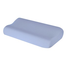 Cushion Cover for Neck Pillow Neck Support Pillow Health Pillow Made of Cotton for Sizes from 35 x 60 to 45 x 75 cm (Light Blue 102)