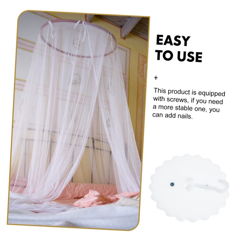 WHAMVOX Net Hanging Hook Suction Cup Ceiling Bed Net Holder