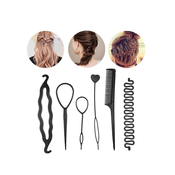 YKKJ Hair Styling Set, Hair Hairstyles Set, Hair Braiding Tool, Suitable DIY Braid Hair Styling Kit, Flower Hair Styling Tools for Beginners