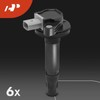A-Premium Set of 6 Ignition Coil Pack and Iridium+Platinum Spark