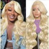 30inch 613 Blonde Body Wave Lace Front Wigs Human Hair