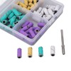 60pcs Nail Sanding Bands with Mandrel Bit Manicures Tool Professional