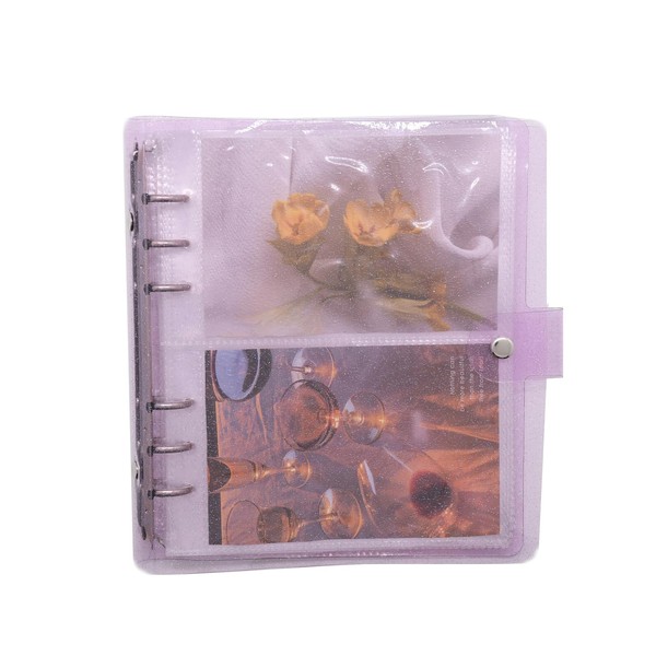 3’’/5’’ Clear Glitter PVC Binder Photo Album K pop Photocards