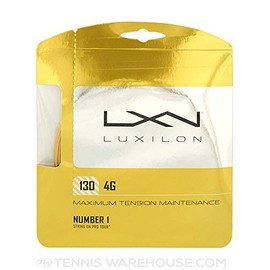 Luxilon 4G Polymer - 130/16L Gauge Polyester (Poly) Tennis Racquet String 6-Pack (6 Sets Per Order)