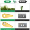 Pack of 36 Robotic Lawnmower Blades, High-Quality Titanium Replacement Blade,