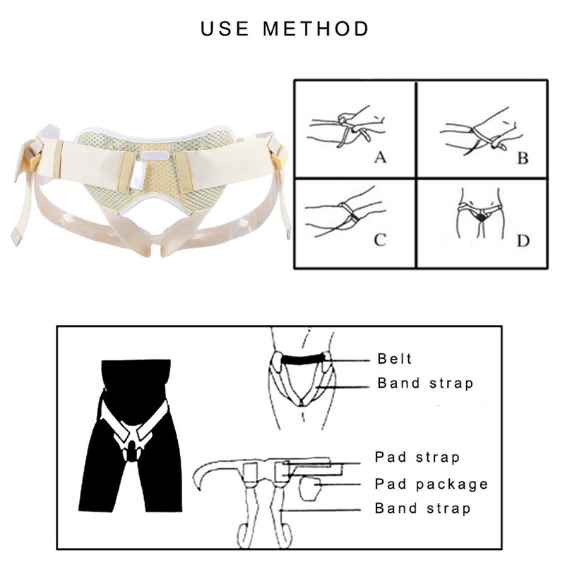 Inguinal Hernia Belt Groin Support Inflatable Hernia Bag for Adult