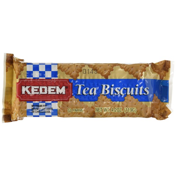 Kedem Tea Biscuit Plain 4.2 oz Pack of 6