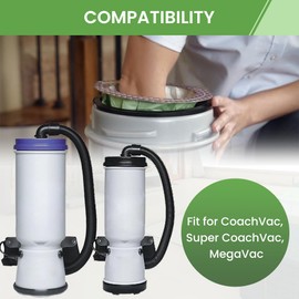 20 Pack 100331 Backpack Vacuum Bags Compatible with ProTeam 10 QT Backpack Vacuum Cleaner，Replace Part #100331 Open Cirular Collar