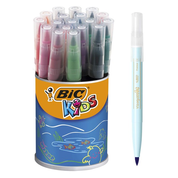 BIC Kids Visaquarelle Colouring Pens 18 Pot