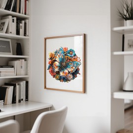 SECOGM Wooden Puzzle Adults, 80 Pieces Mechanical Butterfly Wooden Puzzle Adults, 21.5 x 21.5 cm Wooden Puzzle, Irregular Shape, Premium Wooden Puzzle Gift Box