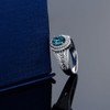 Gem Stone King 1.36 Cttw London Blue Topaz Engagement Ring