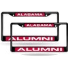 Alabama Crimson Tide Alumni Black Metal (Set of 2) Laser