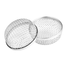 Yctze 2pcs Stainless Steel Vent Bug Furnace Screen Cover for Camper Trailer RV with Spring Fasteners 4.5” rv furnace screen bug screen for rv trailer agusaoust for furnace rv vent screen accessory for