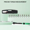 Uharbour Torque Wrench Set 1/4 Drive with Bits and Extension