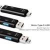 SD Card Reader, Dual Connector USB C Card Reader USB