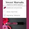 Aromi Marsala Matte Liquid Lipstick | Rosy Burgundy, Pink Maroon