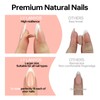 LY LANYOS Press On Nails Short Almond, Fake Nails, Glue