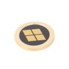 HOKUSHIN TRADING KAM-GD-006 Golf Marker, Family Crest Metal Marker, Gold
