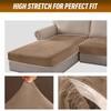 BXFUL Sofa Seat Covers Stretch Velvet Sofa Seat Cushion Covers
