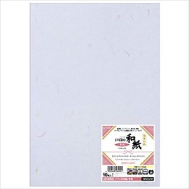 Hisago QW06S Copy Paper, Clapo Washi Paper, Colorful Usumurasaki A4, 10 Sheets