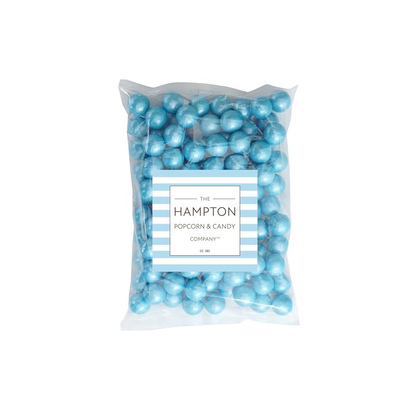 Light Blue Shimmer Gumballs 1 Inch Gumballs, 2 Pound Bulk