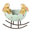 Bunnies in a Egg Cradle, Two Laughing Bunny Rabbits in