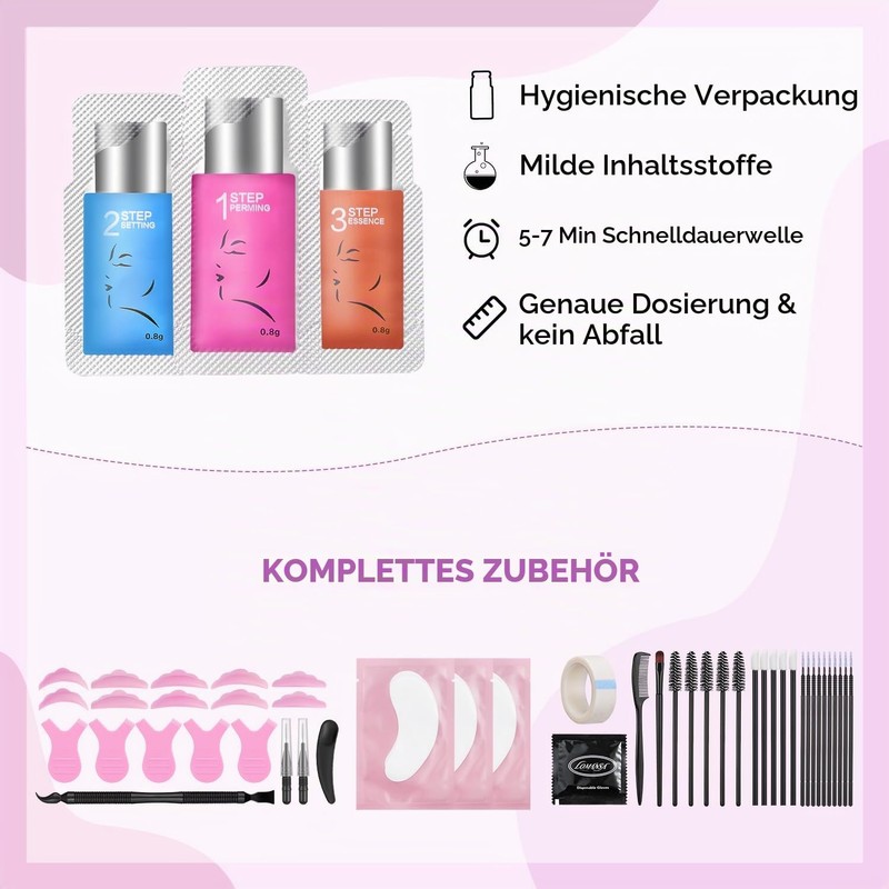 Lomansa Eyelash Lifting Set, Lash Lifting Set, 2 in 1