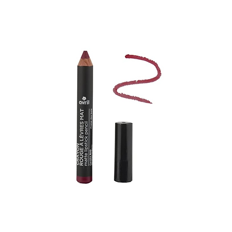 Crayon rouge à lèvres finition mat Fraise des Bois AVRIL