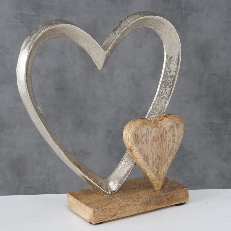 BOLTZE Carolyn Decorative Stand Aluminium Silver 22 x 18 cm