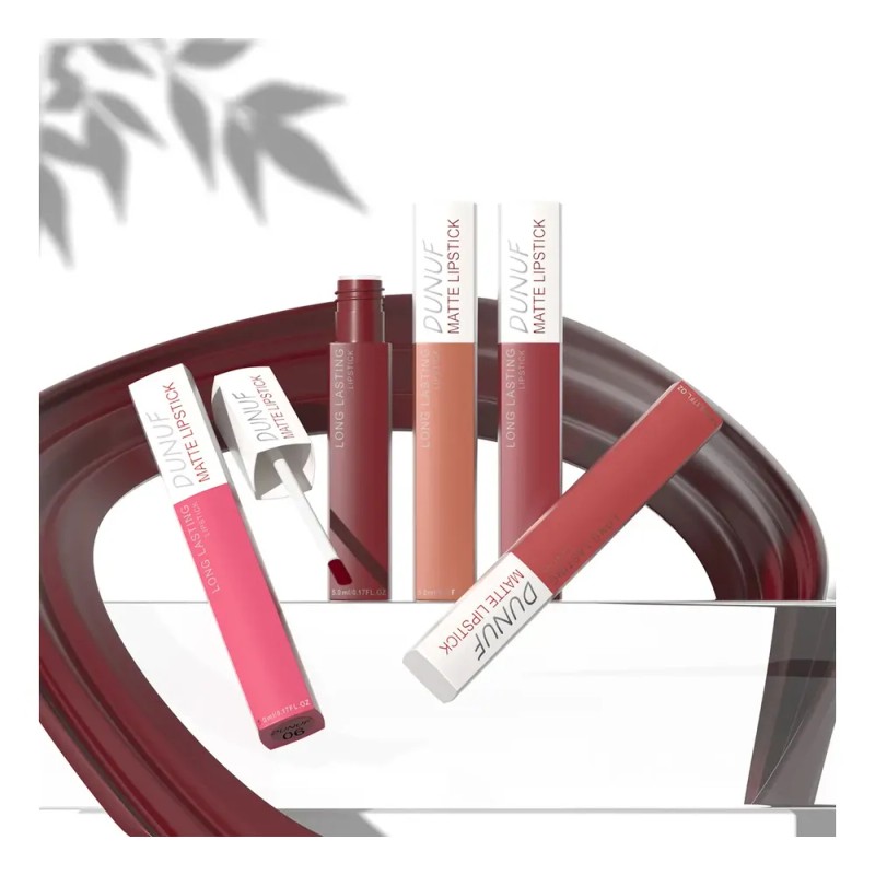 Estuche De Brillos De Labios Dunuf 8 Pzas, Larga Duración