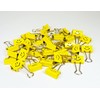 Rapesco 1427 25 mm Smiles Foldback Clips - Bright Yellow
