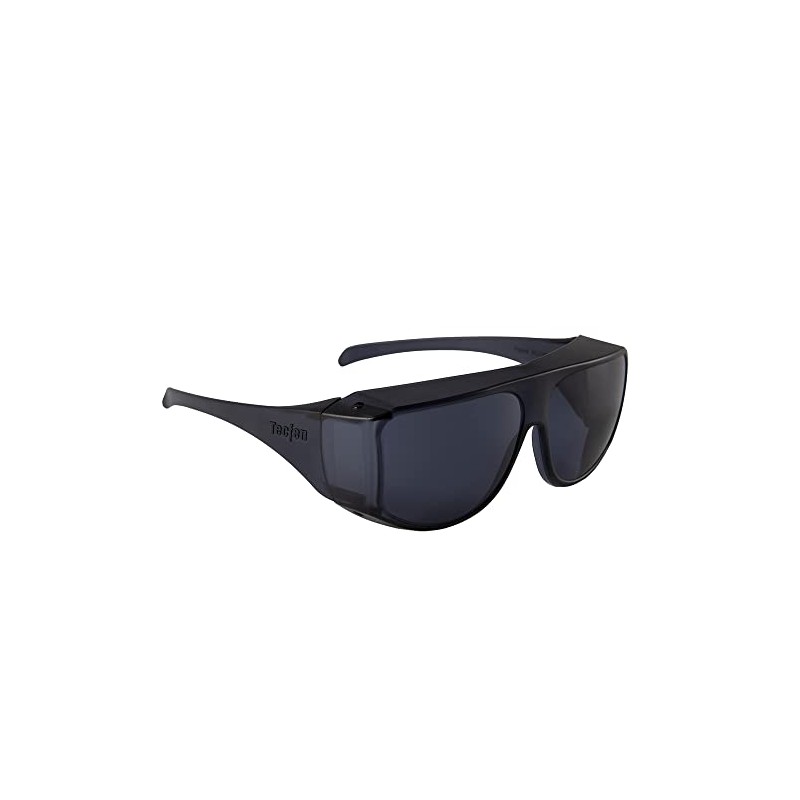 OPTEGO Fit Over Sunglasses, Smoke Color, 100% UVA/UVB Protection; Polycarbonate