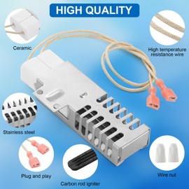 PB040001 Gas Range Oven Igniter, 065650-000 Gas Range Bake Broil Igniter Compatible with Viking Range Oven Burner, Replace# AP5315579 PB04001 792263