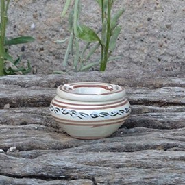 Cendrier Tatoué Beige - Moyen modèle