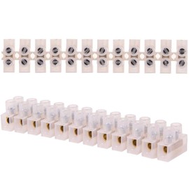 Terminal Block, SENRISE Electrical Block Connector, 12 Position Wire Terminal Strip (5Amp, 3Pack)