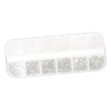 Healeved Nail Art Decorations Compartment Nail Diamond Accessories Box for