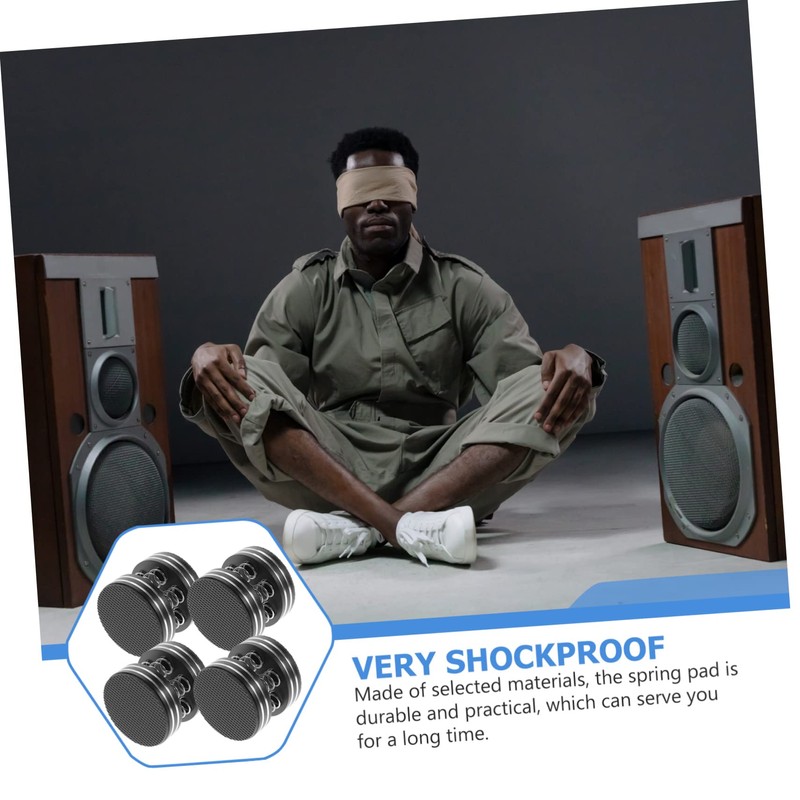 TEHAUX 4Pcs Speaker Isolation Feet Spring Floor Protector for HiFi