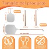 Pala Para Pizza Aluminio Mango Madera Grande, 30x35x133cm