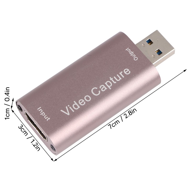 Video Capturing Card 1080P 60Hz USB Interface HD Input Aluminum