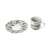 mugesh Vivaldi Espresso Set Two Cups (White) - Great Gift