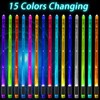 Rechargeable LED Light Up Drum Sticks 15 Color Changing Drumsticks