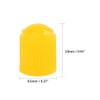 sourcingmap 4pcs Yellow Plastic Universal Tire Valve Stem Cap Cover