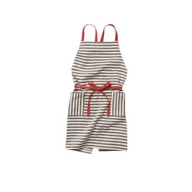 Lep Habitual 494226 Evelyn Apron, Black, Border Pattern, Length 28.7 inches (73 cm), Width 33.1 inches (84 cm), Pockets, 100% Cotton, Machine Washable, Women's, Men's, Shoulder Tie, Stylish, Cute,